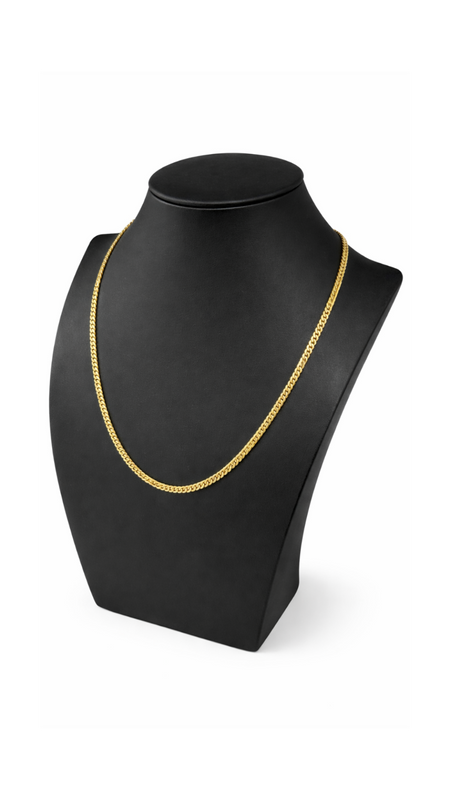 10K Gold Cuban Link Chain 22" — Solid Real Gold Men's Necklace