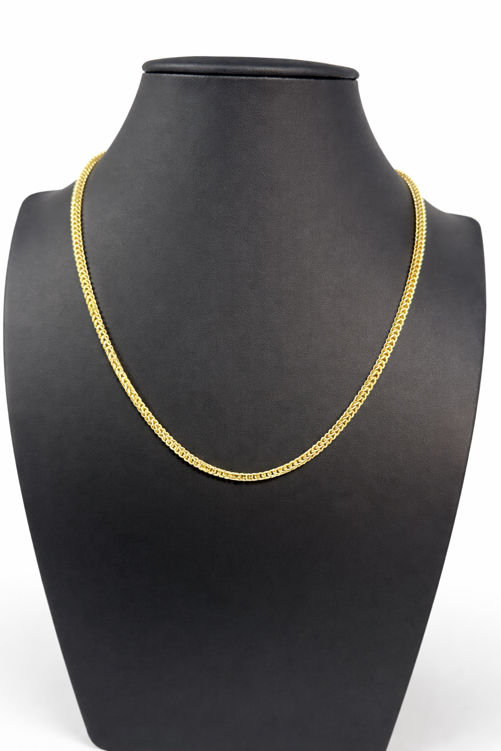 10K Gold Italian Franco Chain — 3.2mm Solid Gold Link