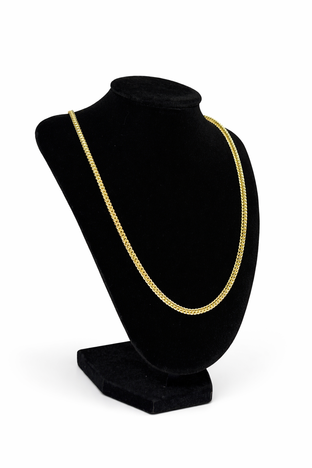 10K Gold Italian Franco Chain — 3.2mm Solid Gold Link