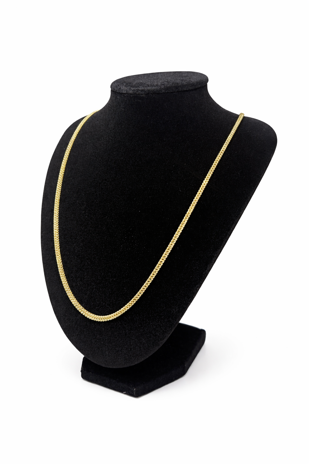 10K Gold Franco Chain — 2.3mm Authentic Italian Link