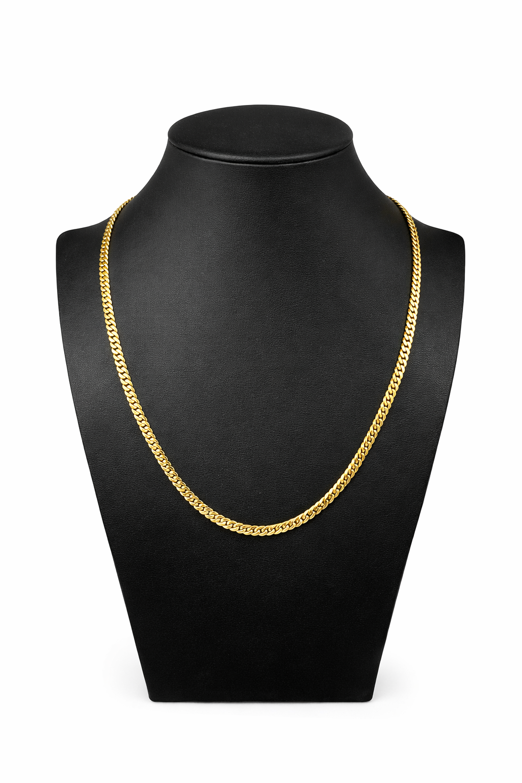 10K Gold Cuban Link Chain 22" — Solid Real Gold Men's Necklace