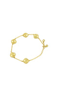 10K Solid Gold Charm Bracelet