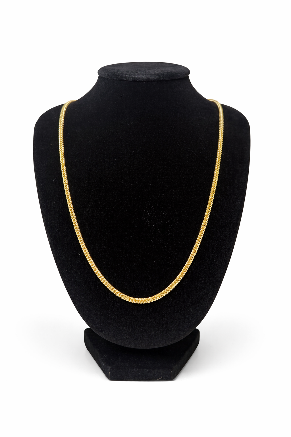 10K Gold Franco Chain — 2.3mm Authentic Italian Link